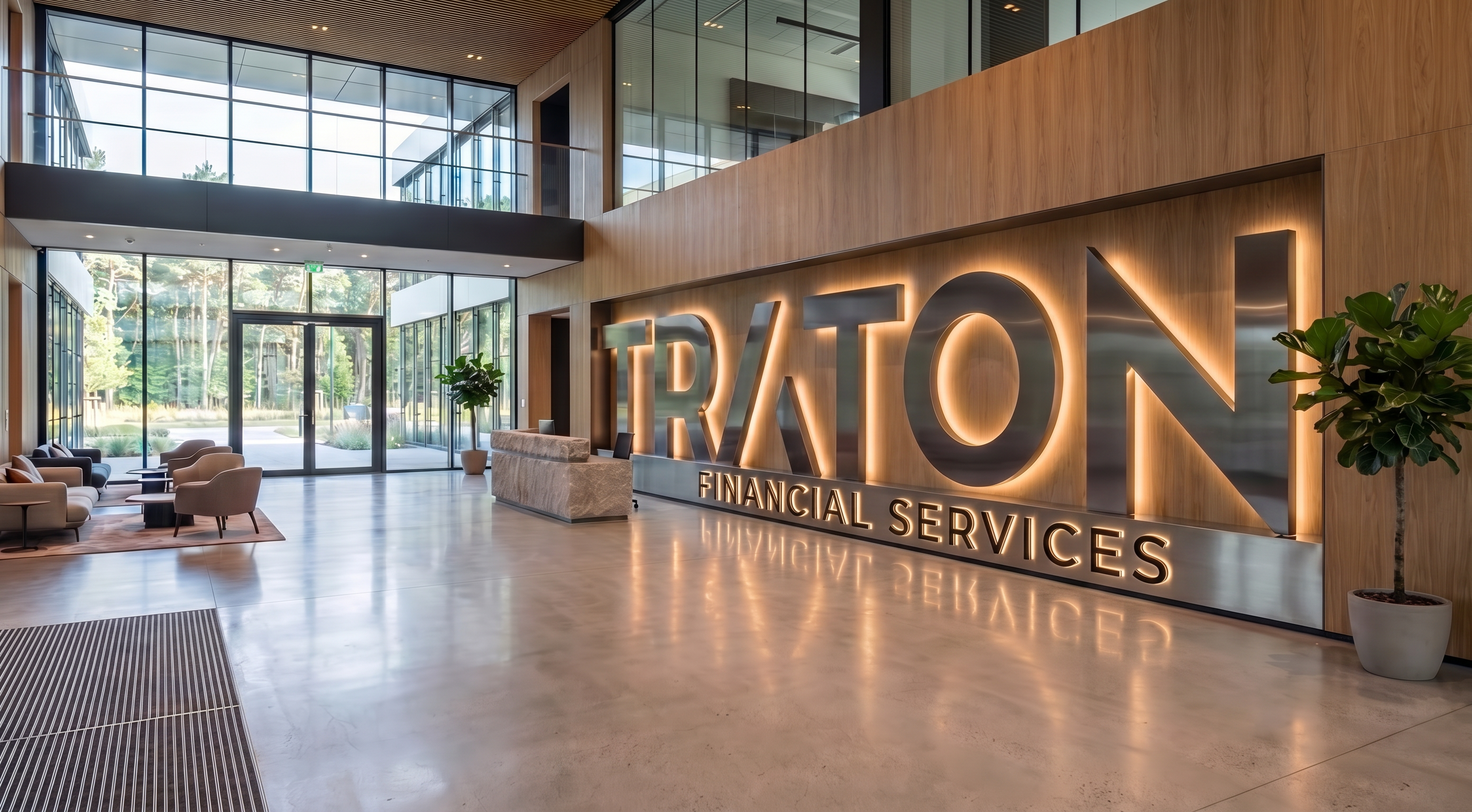 Färdig studiobakgrund för Traton